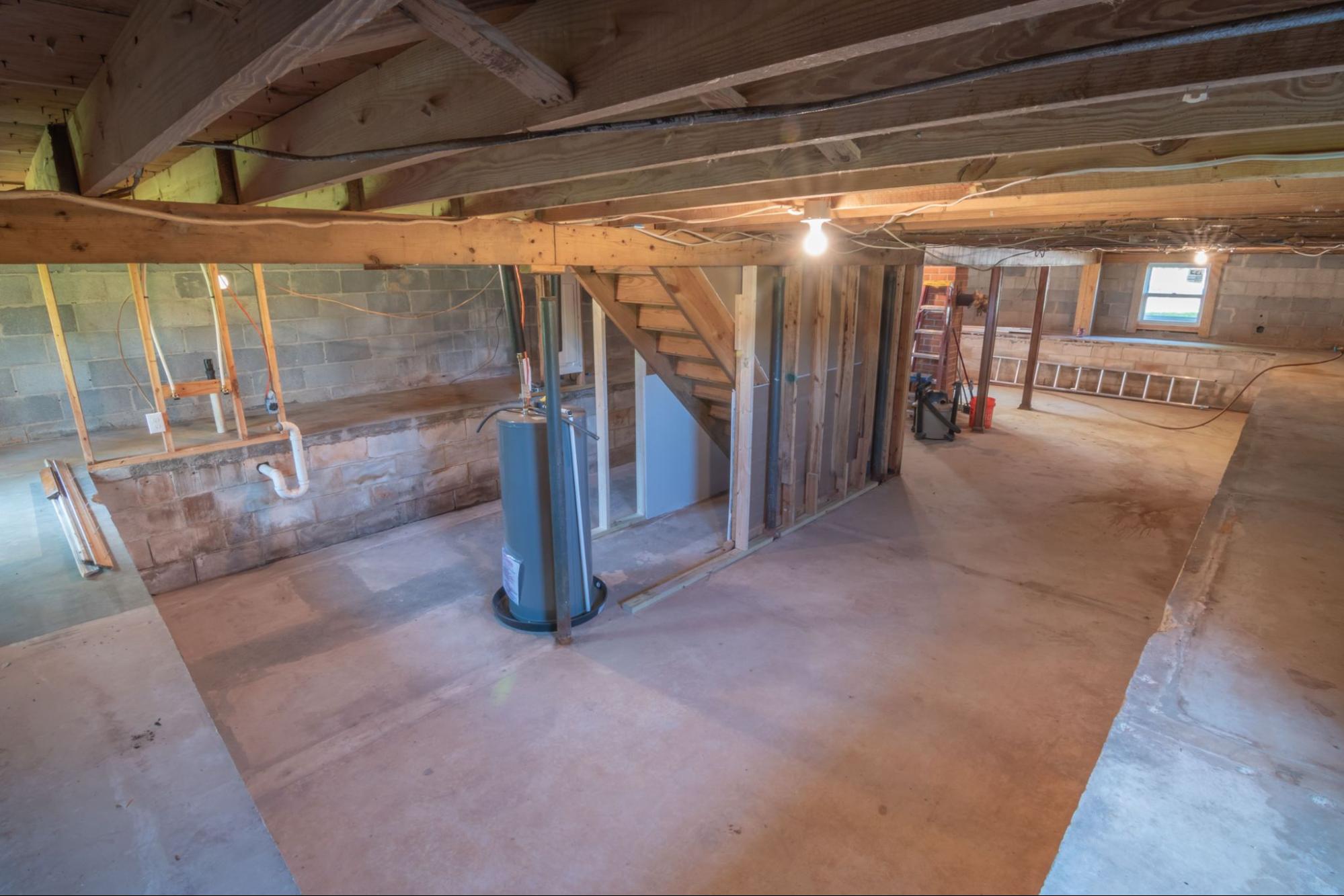 A dry, usable basement, the goal of basement waterproofing in older Greater Boston homes.